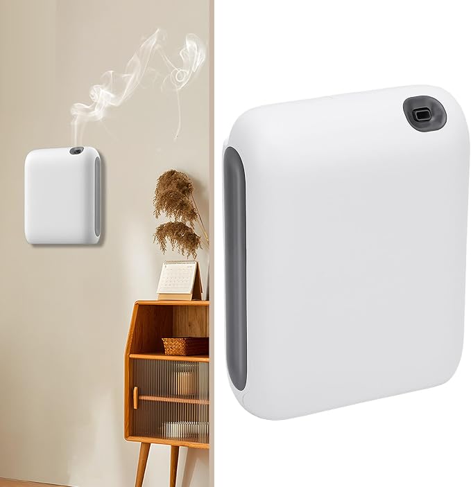 Smart App-Controlled Therapy Diffuser, Waterless Cold Air Scent Machine, 200ml Large Capacity, Battery & USB Powered, Quiet Fan with Timer, Ideal for Home, Office & Hotel, 300m³ Coverage