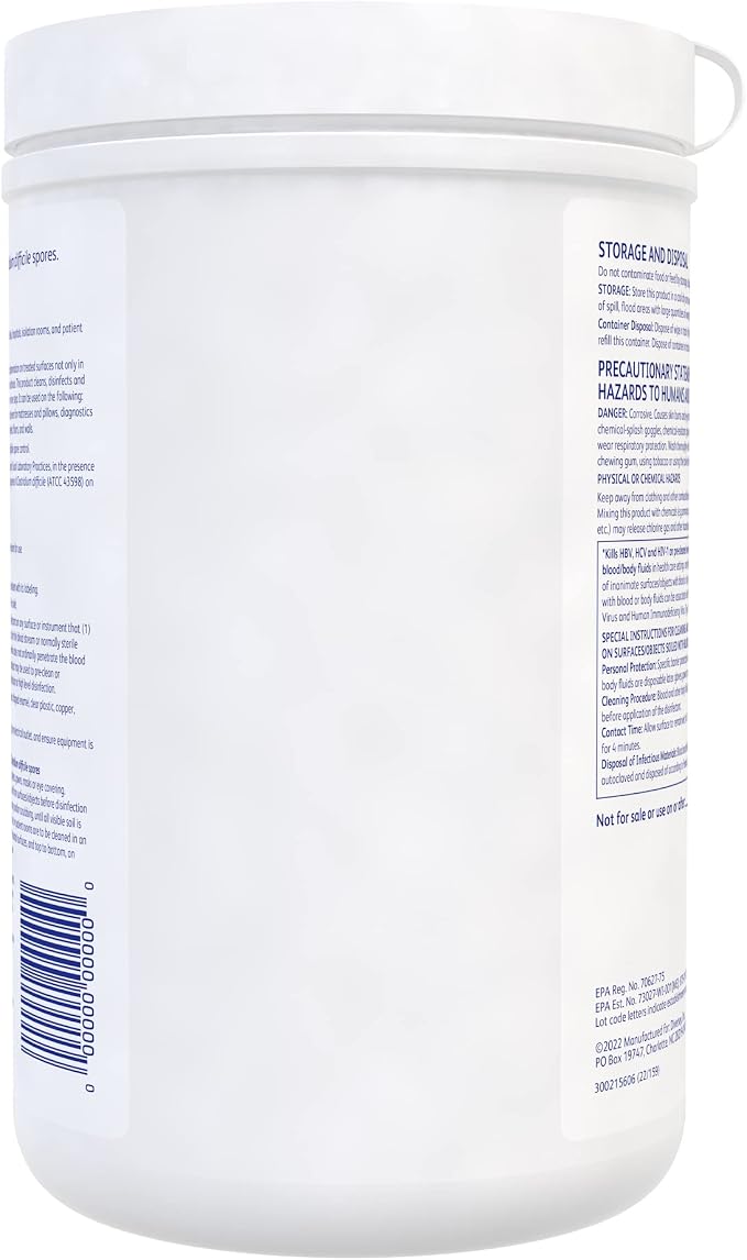Diversey 100895790 Avert Sporicidal Disinfectant Cleaner, Hospital Grade Kills C. Difficile Spores, Standard Size Wipes, 160-Wipes, 1-Canister