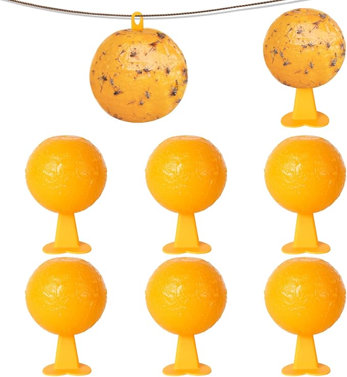 Indoor Fly Traps Ball with Base and Hanging Fly Trap Outdoor