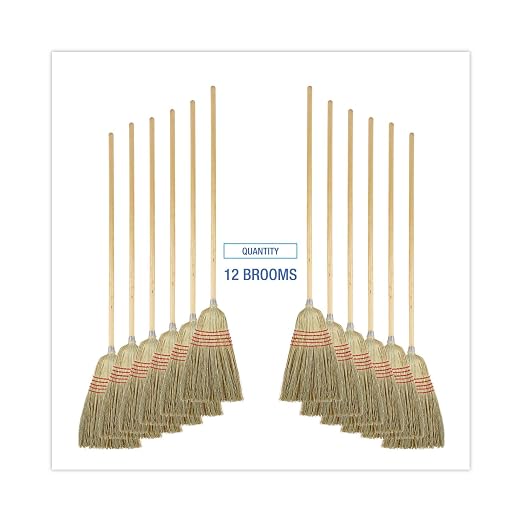 C-BROOM PARLOR MIXED FIBER WOOD HANDLE