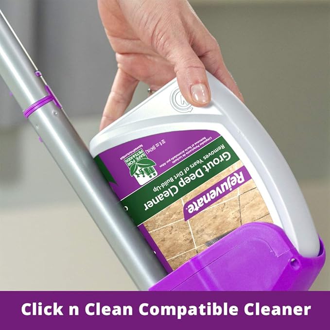 Rejuvenate Scrub Free Soap Scum Remover – 24 Ounce & Grout Deep Cleaner - Cleaning Formula Instantly Removes Years of Dirt Build-Up 32 Fl Oz (Pack of 1)