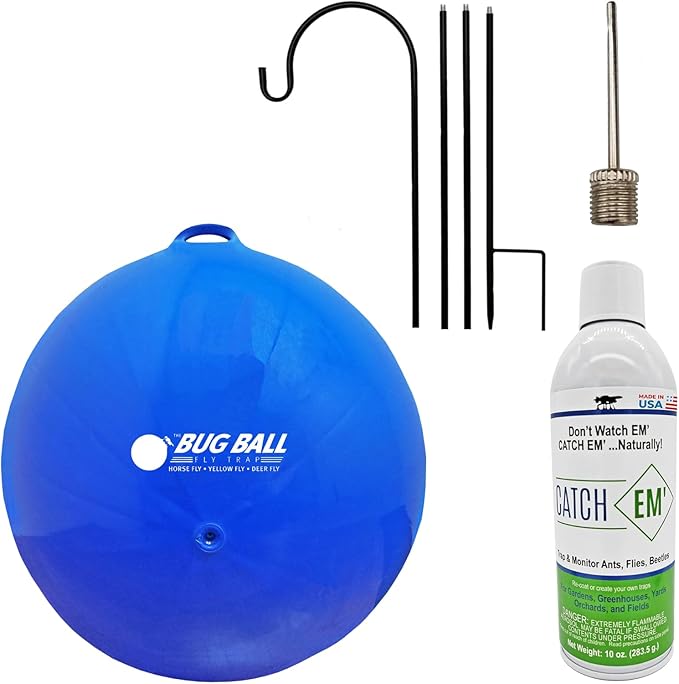 Bug Ball Deer Fly Ball Premium Kit - Biting Fly and Insect Trap, Pack of 3