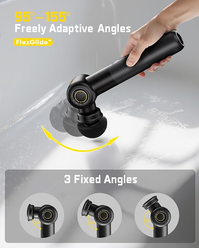 Fanttik Flip G9 Pro Electric Scrubber & 4 Pcs Replacement Pads for Fanttik Flip G9 Pro Electric Spin Scrubber