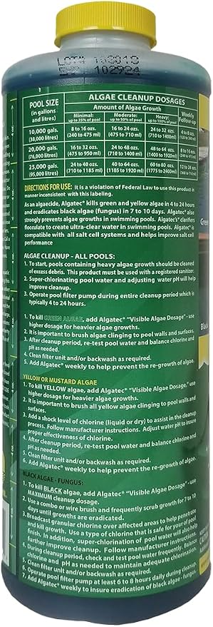 EASYCARE 10032 Algatec Super Algaecide-Clarifier, 32 Fl. Oz