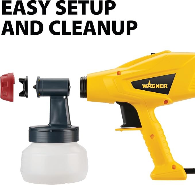 Wagner Spraytech 2418392 Control Spray QX1 HVLP Stain Sprayer, Ideal for Crafting & Small Staining Projects Like Decks, Fences and Lattice