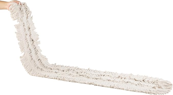 Restaurantware-MOP HEAD ONLY: Clean Tek Professional 59.84 x 5 Inch Dry Mop Head, 1 For Dusting - Frame And Handle Sold Separately, Disposable, Cotton, For Home And Office