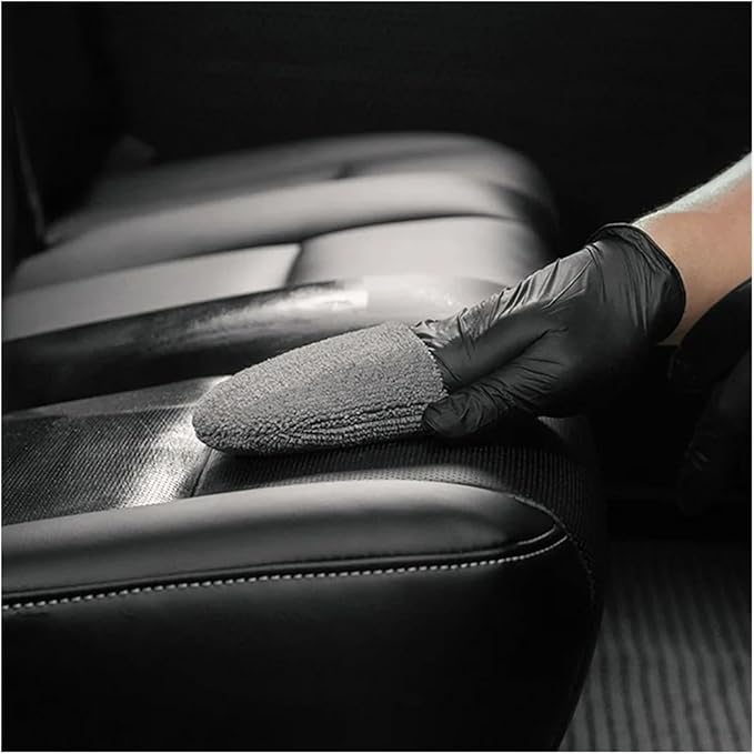 2pcs/6pcs Soft Microfiber Car Wax Applicator Mitts Polishing Sponge Wax Foam Applicator Pad for Car Cleaning Auto Detailing(Gray 6 pcs)