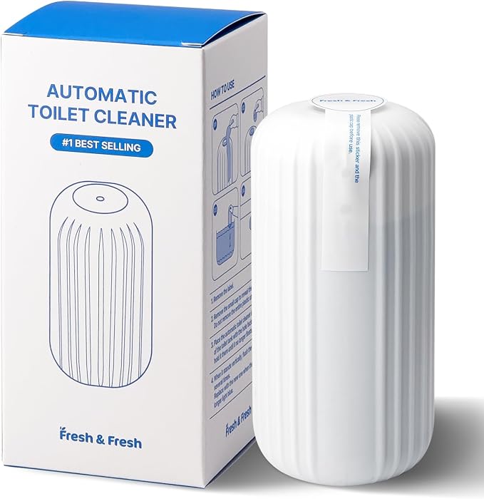 Fresh & Fresh Automatic Toilet Bowl Cleaners - 1 Bottle(UPTO 2500 FLUSHES/Bottle), Commercial and Residential Toilet Cleaner 3-4 MONTH Lasting Toilet Bowl Cleaner Bottle