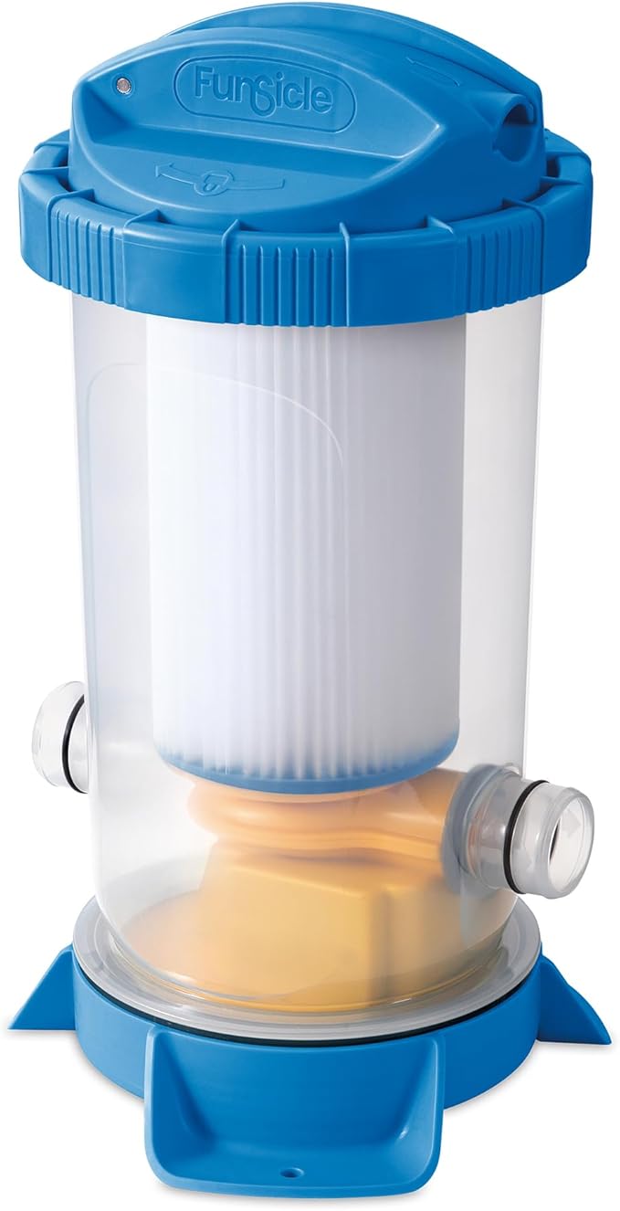 Funsicle FiltraBoost 1200 Pool Pump, 1200 GPH, Includes Type C Filter Cartridge, Hose Adapters, Hoses & GFCI Plug