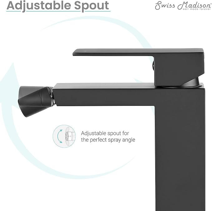 Swiss Madison Well Made Forever SM-DF80MB Concorde Bidet Faucet in Matte Black