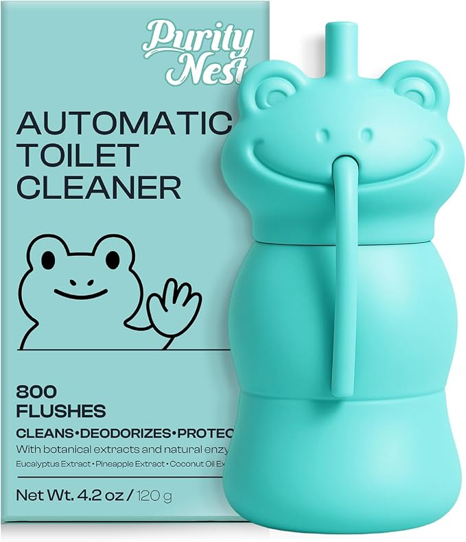 Automatic Toilet Tank Cleaner Bottles, Bowl Freshener & Odor Control | Continuous blue water freshness, daily maintenance, slow-release formula, easy drop-in use