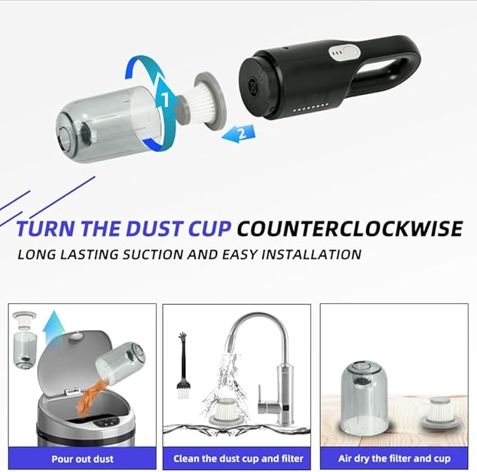 Cordless Vacuum Cleaner, Vacuum and Mop Combo, Lightweight Rechargable Stick Vacuum, Deep Clean and Wash, for Home Hardwood Floor Carpet, Gift for Holidays Birthday