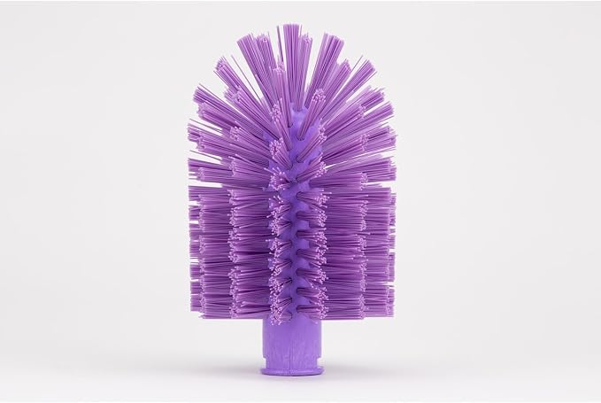 SPARTA Industrial Tank Brush Head Pipe Brush Head, Drain Brush with 3/4" Thread Hole (Handle Not Included) for Commercial Use, Plastic, 4 x 7.1 Inches, Purple - (Pack of 1)