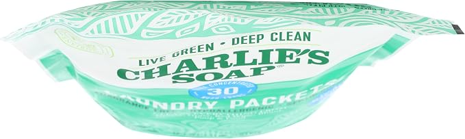 Charlie’s Soap – Fragrance Free Powdered Laundry Detergent Packets – 30 Pods (1 Pack)…