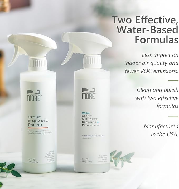 MORE Stone & Quartz + Stainless Steel Cleaner & Polish - Lavender