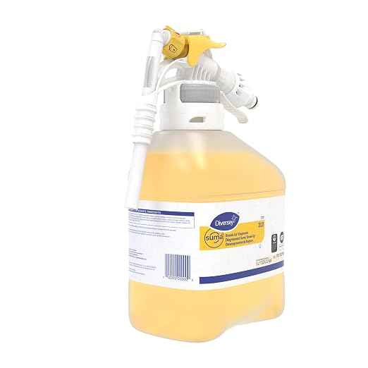 Diversey 101107965 SUMA Break-Up Degreaser D3.51, Heavy Duty Commercial Kitchen Liquid Cleaner NSF Certified for Restaurant Surfaces, Ready-to-Dispense (RTD) Concentrate, 5-Liter