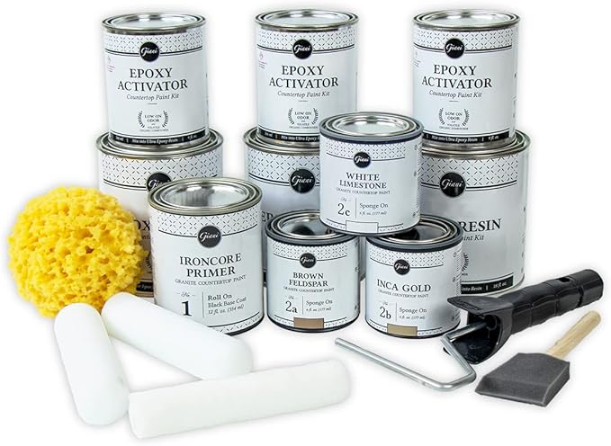 Giani Granite Countertop Paint Kit 2.0 Epoxy Topcoat (Sicilian Sand)