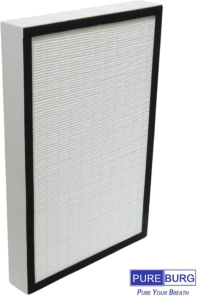 PUREBURG Replacement Filter Set Compatible with Vornado AQS25 & AQS35 Air Purifier Part MD1-0004 & MD1-0005,2-Pack H13 True HEPA Activated Carbon Pre-Filters Air Clean