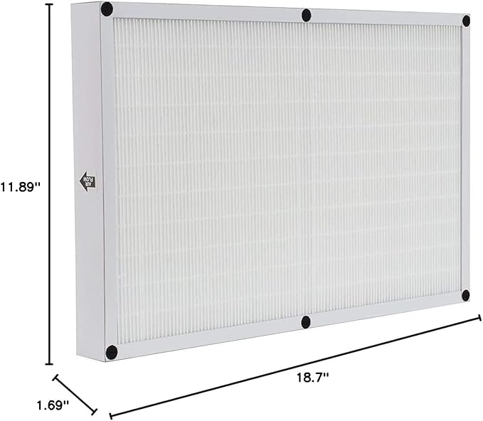 True HEPA Filter Replacement Compatible with Sears Kenmore 83195 F-K3 Filter fits 83254 83396 85254 Air Purifiers by LifeSupplyUSA (2-Pack)