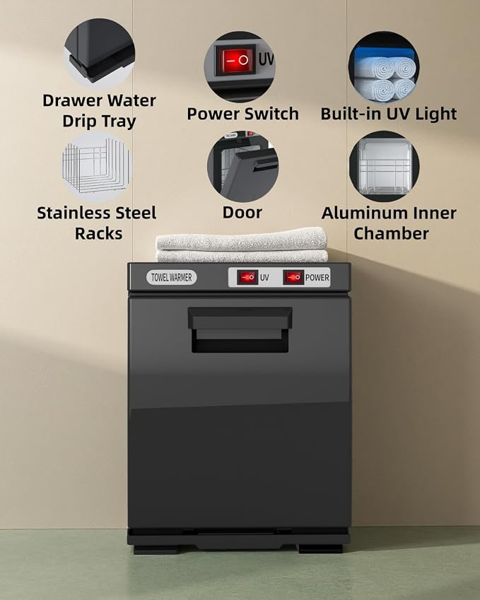 Towel Warmer, Hot Towel Warmers Spa, 5L Mini Towel Warmer, Small Towel Warmer for Facials.