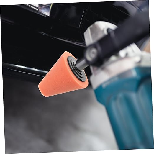 2pcs Car Wheel Polishing Sponge Discs Drill Buffer Attachment Waxing Sponge Discs for Car Polisher