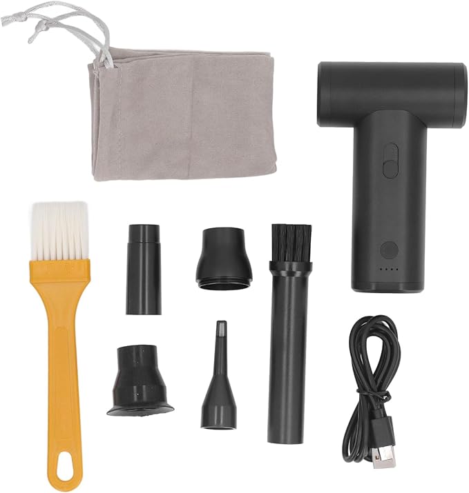 110000RPM Fan Customizable Wind Speed, Compressed Air Duster Powerful deep Cleansing, Dry Blower for Home Office car Computer Keyboard Outdoors