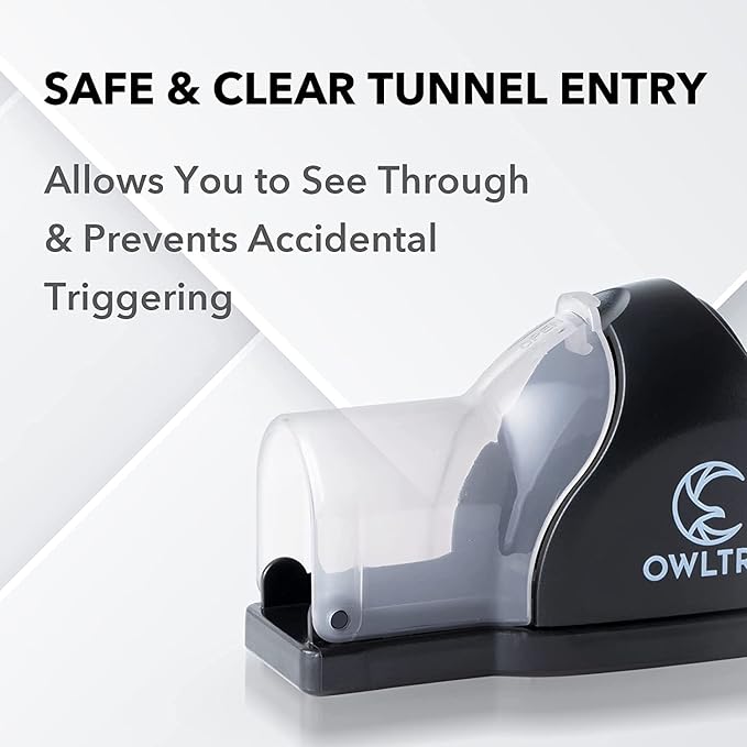 OWLTRA Electric Mouse Trap & Tunnel Snap Trap, Instant Kill Rodent Zapper & Non-Toxic Humane Mouse Trap