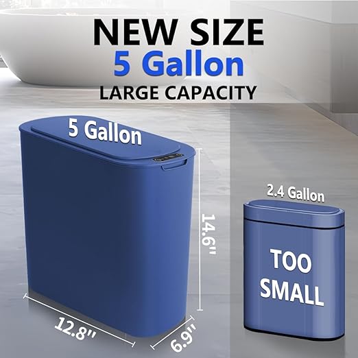 5 Gallon Trash Can with Trash Bags Drawstring