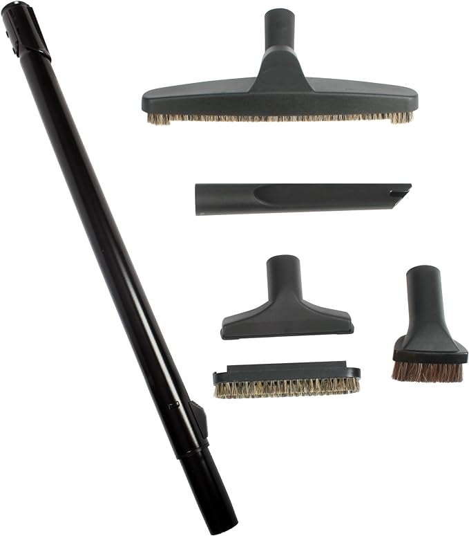 Cen-Tec Systems 93796 Premium Vacuum Attachment Kit Telescoping Wand, Black