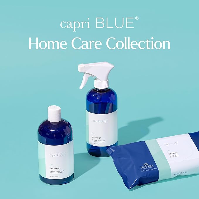 Capri Blue Volcano Multi Surface Cleaner Spray - Multi Purpose Cleaner - Cleaning Spray Safe for Countertops, Granite, & More - Vegan & Cruelty Free Cleaning Supplies (16 fl oz)