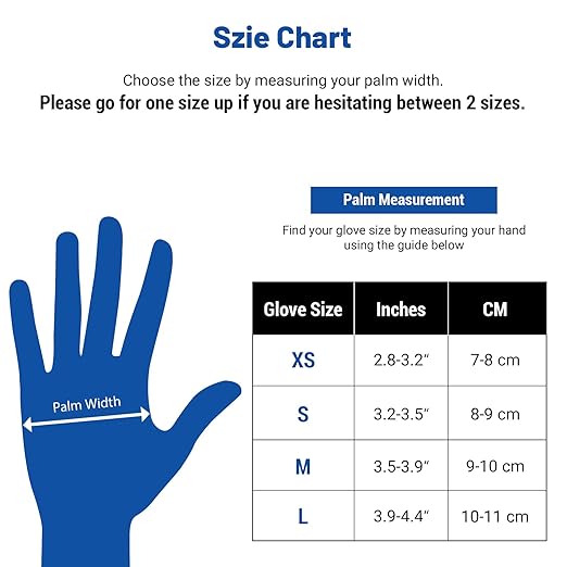 JMU XS Nitrile Gloves, Case of 1200, Powder-Free and Latex-Free Disposable Medical Exam Gloves