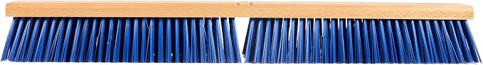 Restaurantware-BROOM HEAD ONLY: Clean Tek Professional 30-Inch Broom Head, 1 Heavy-Duty Push Cleaning Tool - Handle And Brace Sold Separately, Heavy Plastic Bristles, Wooden, Commercial Use