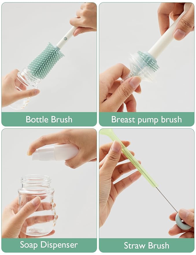 Momcozy Bottle Brush Set+Momcozy Squeeze Station