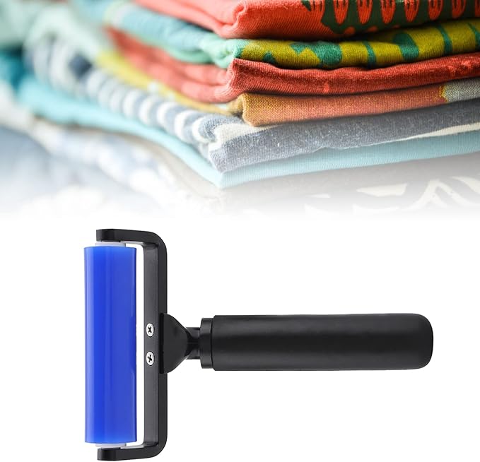 Dust Removal Roller,Sticky Lint Roller with Cover Reusable Washable Travel Dust Picker Cleaner Remover Brush Value Set for Clothes, Pet,Hair,Debris,Bedroom, Living Room, Office(4 inches)