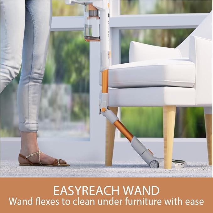 Kenmore DS4030.01 CSV Upgrade Cordless Stick Vacuum, Orange | Lightweight, EasyReach Wand, HEPA Filter, LED Headlight, Converts to Handheld, For Hardwood