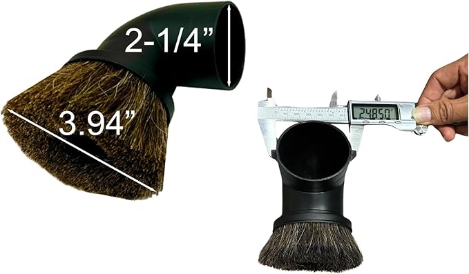 2PACK Horse Hair & Plastic Bristles Brushes for Shop Vac 2-1/2'' - Vacuum Accessories & Attachments for Shop Vac 2-1/4''