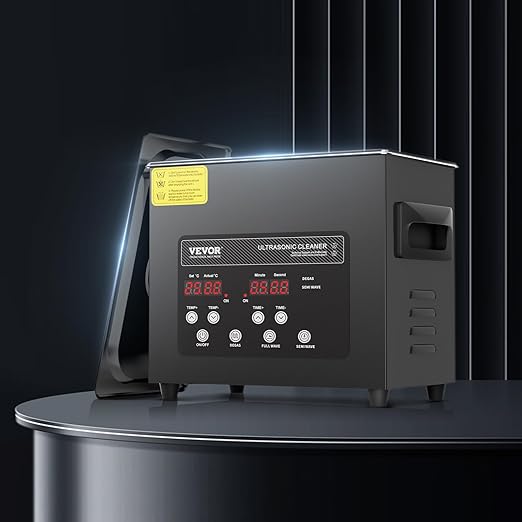 VEVOR 3L Ultra Sonic Cleaner, 120W Digital Ultrasonic Cleaning Machine with Gentle Mode & Upgraded Degassing, 40kHz Ultrasound Cleaner Machine with Heater & Timer for Jewelry, Glasses, Tools Retainer