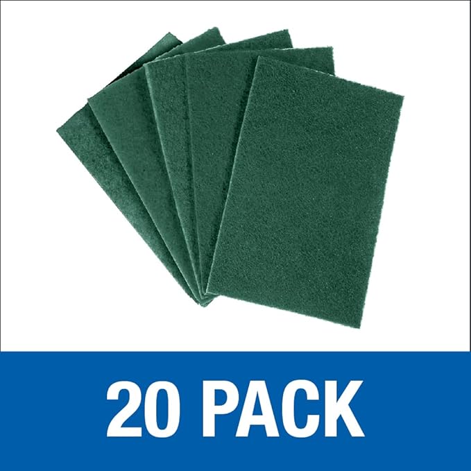 Mercer Abrasives 285GRN - 6"x9" Non-Woven Green Hand Pads (20 pack)