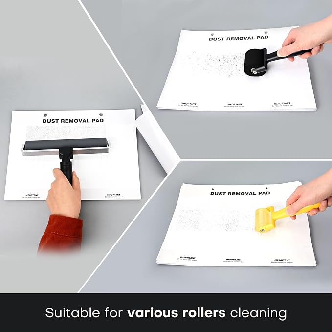 NEWISHTOOL Cleanroom Dust Removal Pad Self Sticky Paper - 30 Sheets | Dirt Lint Free Paper, Safe Collector Tool, Anti-Static Roller Cleaning Mat, No Adhesive Residue, for Electronics Industry