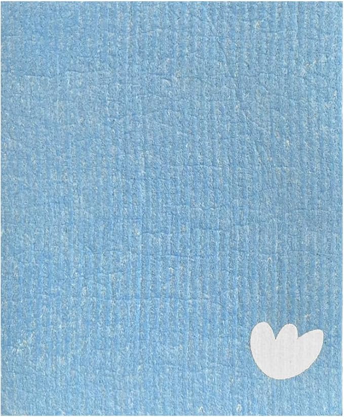 Swedish Dishcloths for Kitchen by EKOH – 12 Pack Reusable Paper Towels – Washable Eco-Friendly Cellulose Sponge Cloths – Odor-Free, Absorbent Cleaning Towels – Blueberry Design