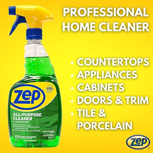 Zep All-Purpose Cleaner & Degreaser – Multi Use Multi Surface Solution – 32 oz- 12 Pack