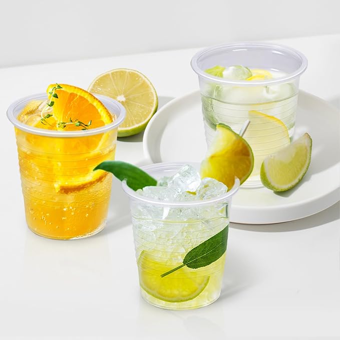 BYSNOW 1500 Pack 3 oz Clear Plastic Cups, Small Bathroom Cups, Disposable Mouthwash Cups, Cold Plastic Drinking Cups for Party, Picnic, Travel, Soda, Juice