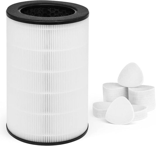 Ulrempart Replacement Filter Compatible with Homedics 5 In 1 Air Purifier Model AP-T40FL AP-T40 AP-T45 AP-T40WT AP-T40WTAR AP-T45WT 1461901 Series, Included Extra 30-Pieces Essential Oil Pad