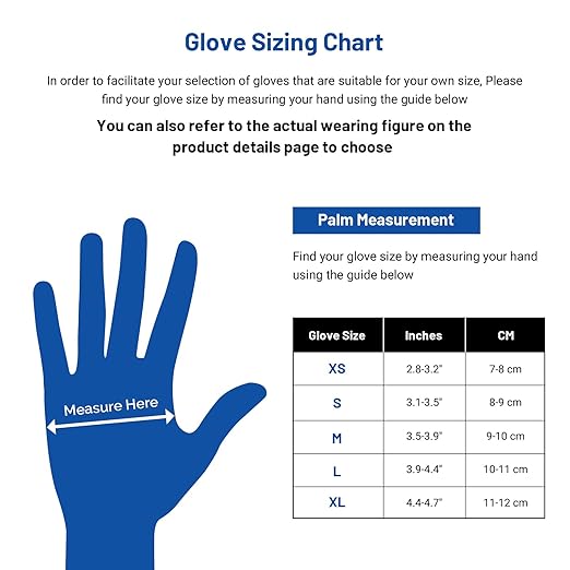 JMU Nitrile Exam Gloves XL, 3.5 Mil, Powder-Free, Latex-Free, Disposable Medical Glove, Blue, 2000 Count