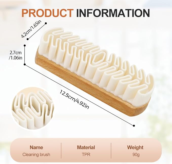 Rubber Shoe Brush for Cleaning, Polish Eraser Suede Brush for Shoes Boots Sneakers Bags Jacket Purse Sofa (1)