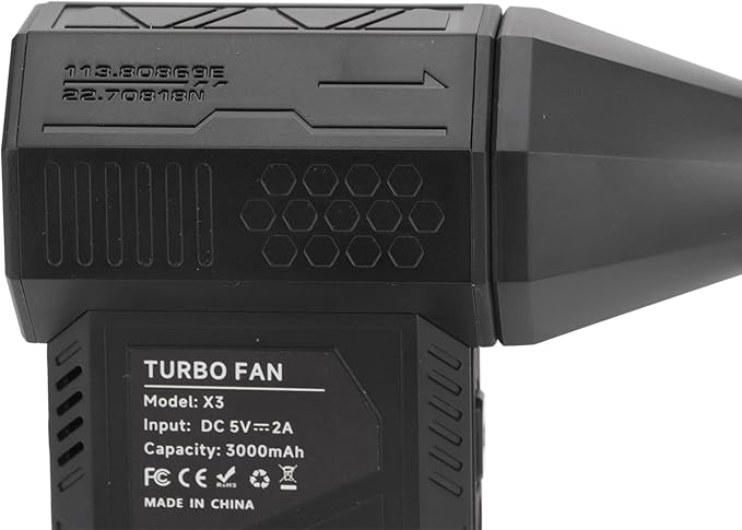 Compact Blower, 130000RPM Brushless Motor Electric Air Duster with 3 Gears Speed, 52m / s Wind Speed, Fast Charging for Home, Cars, Office Use