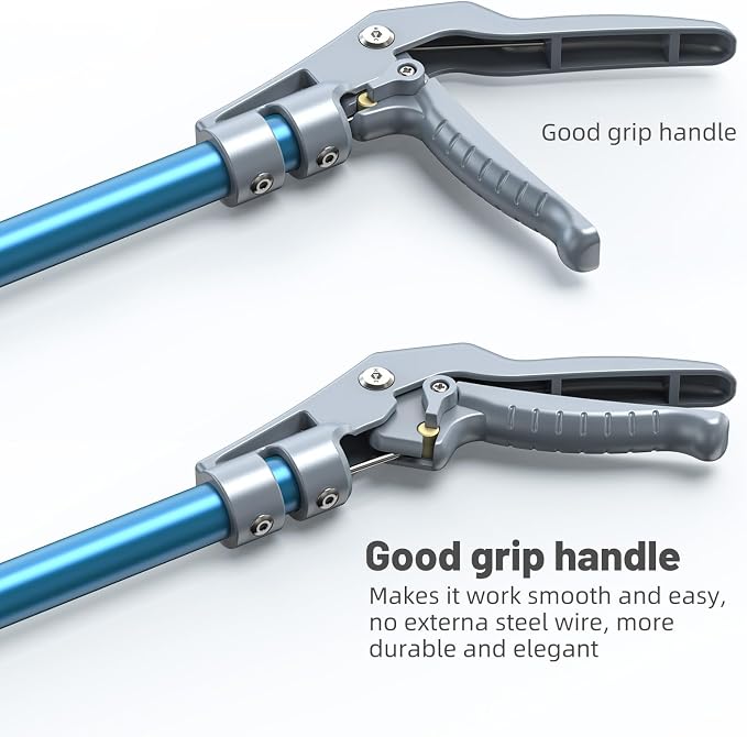 G2 47.2-inch Professional All-Aluminum Alloy Snake Tong Reptile Grabber Rattle Snake Catcher Wide Jaw Handling Tool with Lock（47.2inch