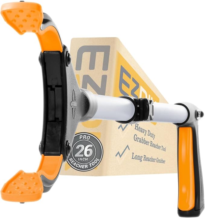 EZPIK Pro 26" Foldable Grabber Reacher Tool for Seniors - Grabbers for Elderly Reaching Tool Heavy Duty Pickup Trash Picker Upper Equipment - Claw Grabber Stick for Reaching Aids, Weed Gripper