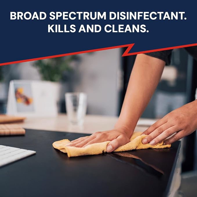 LEXX® RTU Broad Spectrum Disinfectant & Cleaner Spray - EPA Registered, Kills 99.99% of Bacteria - Hospitals, Schools, Offices, Homes - Citric Acid, Safer Choice, Non-Toxic, No Bleach - 32 fl. oz.