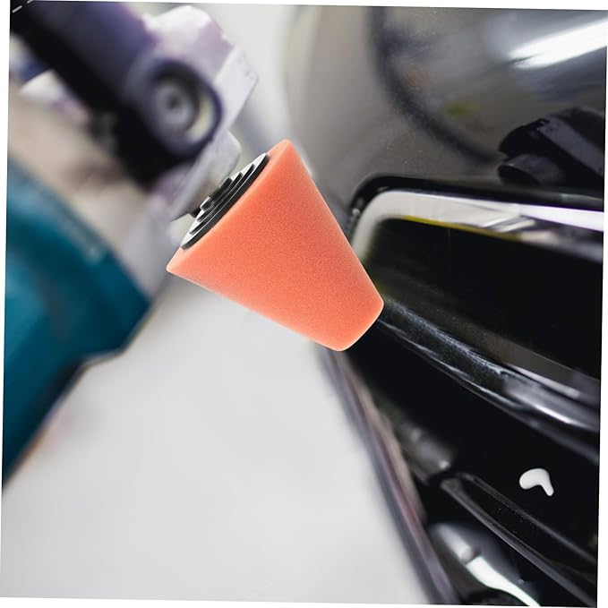 4pcs Polishing Sponge Pads Buffers for Car Wheel Detailing Buffing Discs for Drill Attachment for Automotive Polishing and Cleaning